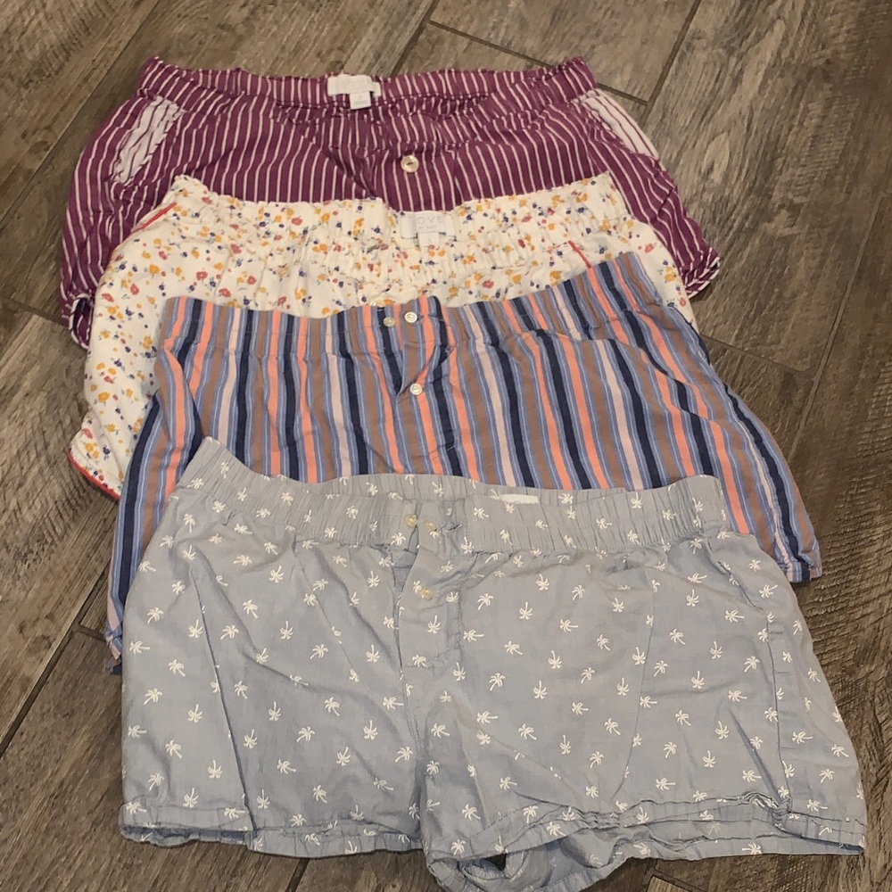 LOVE by GAP Striped and Floral Shorts Set